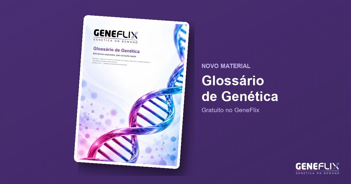 Capa do Glossário de Genética do GeneFlix
