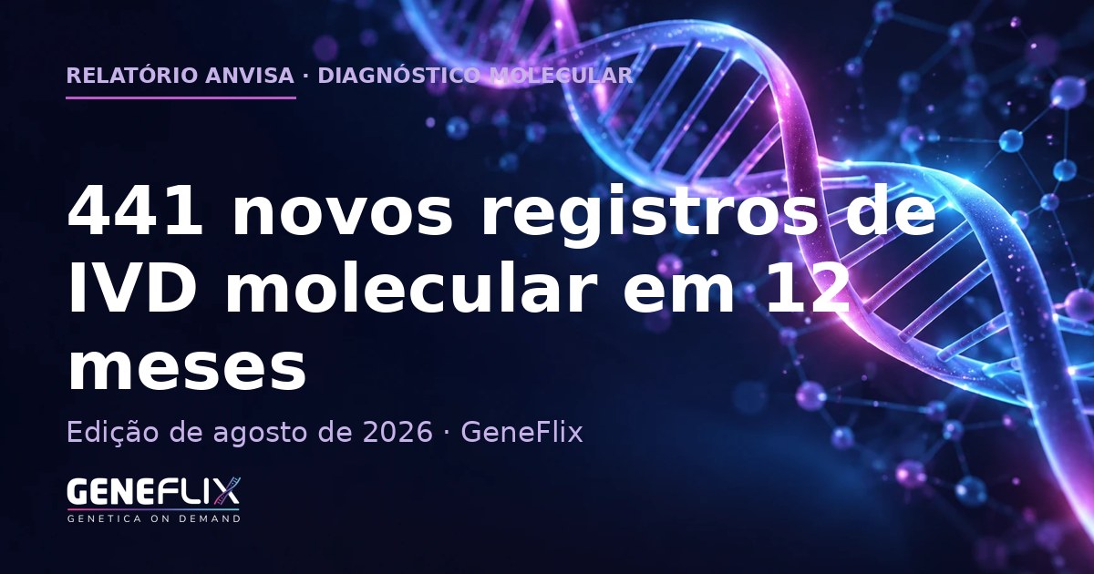 Relatório ANVISA de agosto de 2026: o mercado de diagnóstico molecular no Brasil