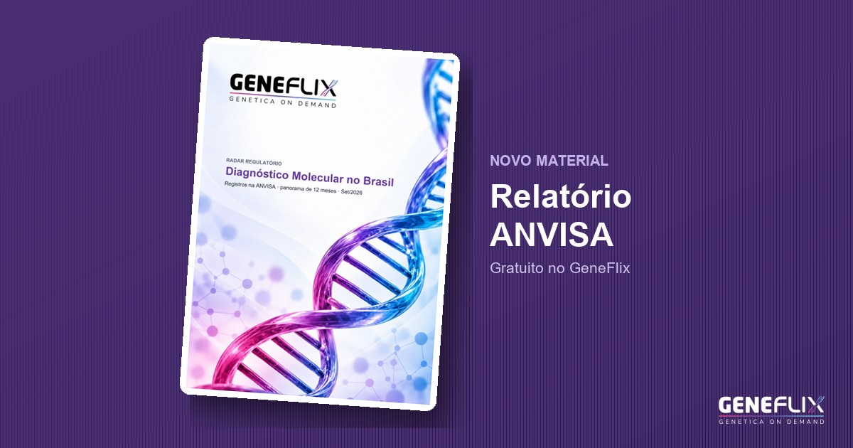 Capa do Relatório Mensal ANVISA de diagnóstico molecular